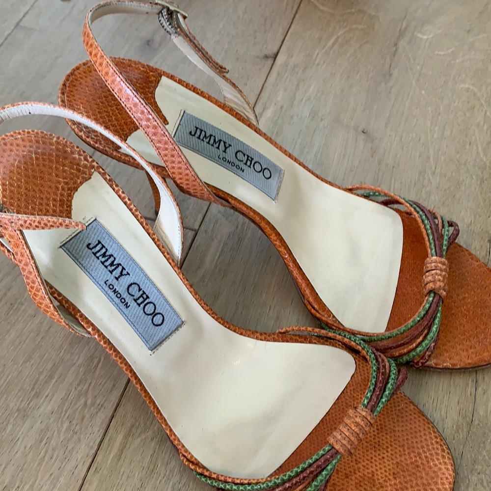 Jimmy Choo orange heels!